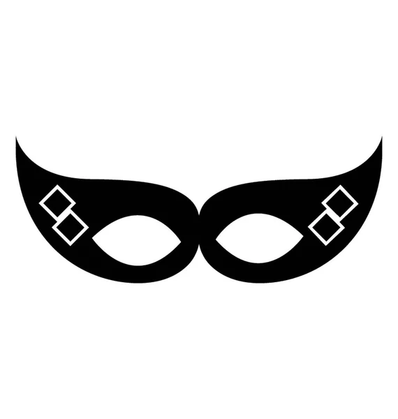 Gesichtsmaske Glyphen Vektorsymbol — Stockvektor