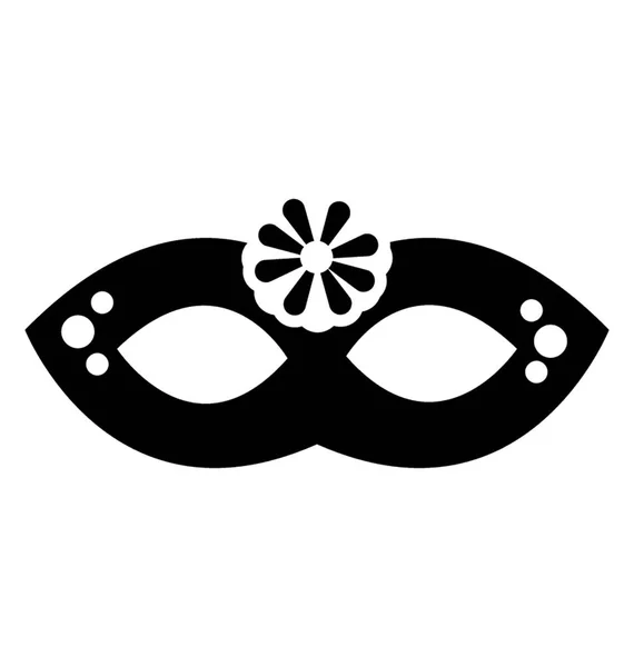 Gesichtsmaske Glyphen Vektorsymbol — Stockvektor