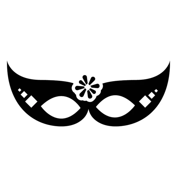 Gesichtsmaske Glyphen Vektorsymbol — Stockvektor