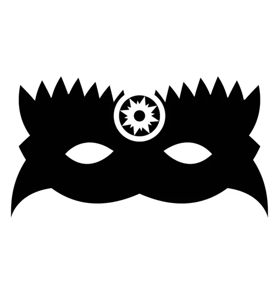 Ansikts Mask Glyph Vektor Symbol — Stock vektor