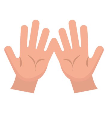 Açılan eller el falı tasvir 