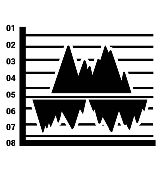 Charting Application Area Graph — Stock Vector