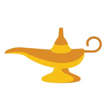 Altın sihirli bir lamba Dekorasyon için 