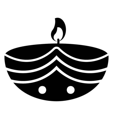 Vintage bir kandil ışığı 