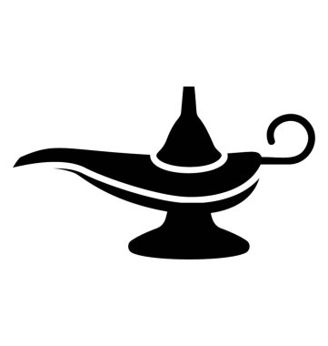 Altın sihirli bir lamba Dekorasyon için 