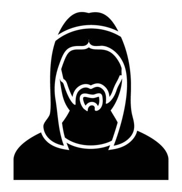 Headdress Arap tasvir eden insan bir avatar 