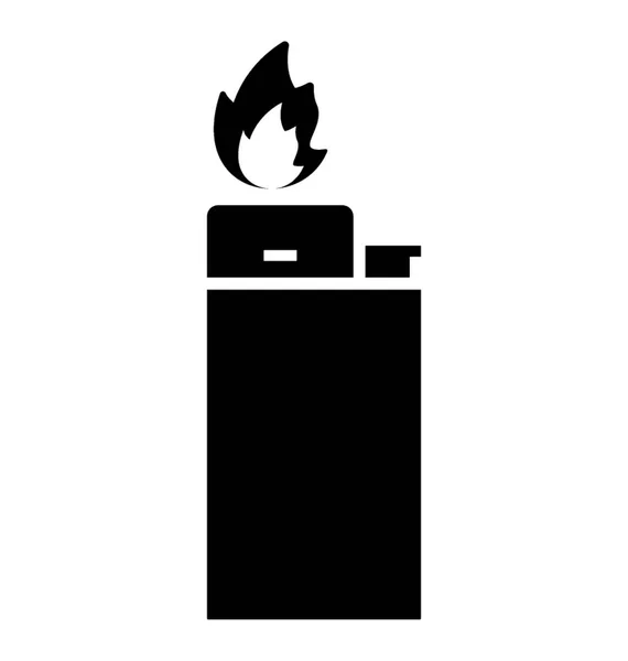 Gas Lighter Ignition — Stock Vector