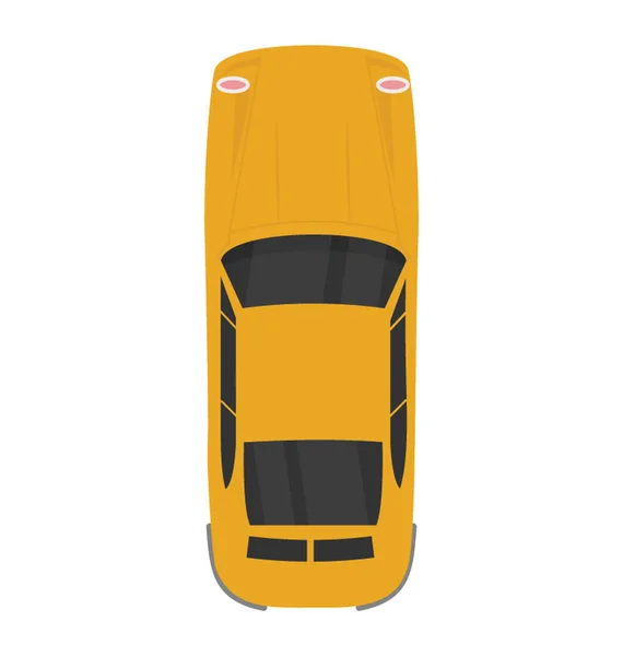 Een Voertuig Conventionele Cabine Kleur Gedoopt Als Taxi Taxi Pictogram — Stockvector