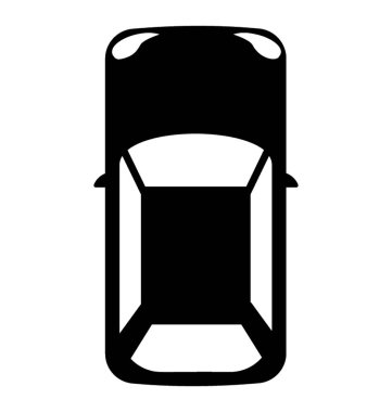 Küçük iki kişilik araba şehir otomobili simgesidir 