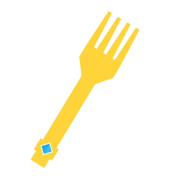 Une Fourchette Utilisée Comme Couverts Royaux — Image vectorielle