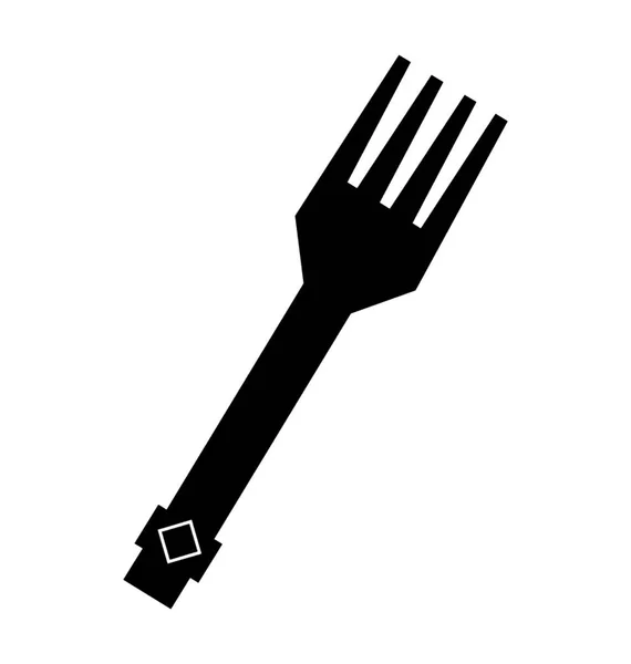 用作皇家餐具的金叉子 — 图库矢量图片
