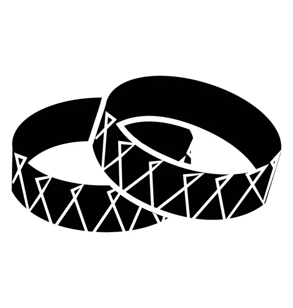 Bracelets Utilisés Comme Bijoux Féminins — Image vectorielle