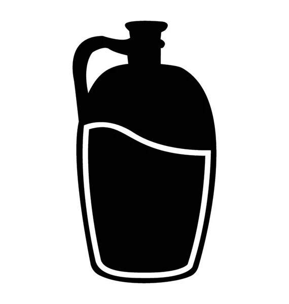 葡萄酒中的液态金瓶 — 图库矢量图片