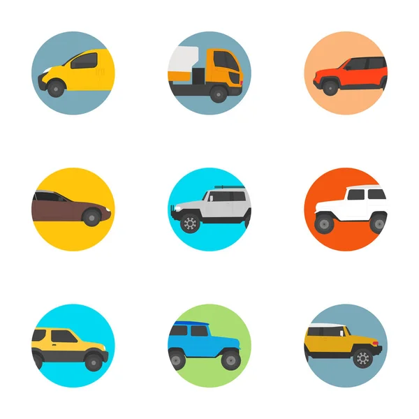 Transport Vector Icons Set — Stock Vector