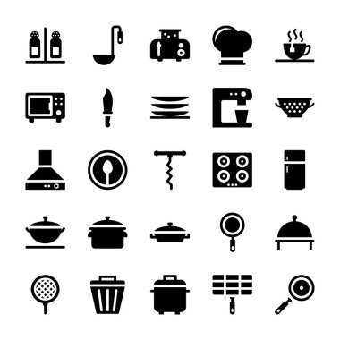 Mutfak aletleri simgeler paketi 