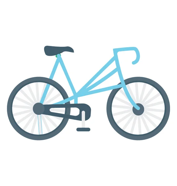 Racer Bike Icon Design Sfondo Bianco — Vettoriale Stock