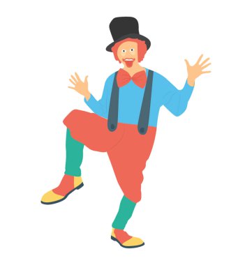 Bir palyaço joker eylemleri gerçekleştirme 