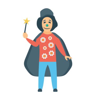 Bir sirkte gerçekleştirme bir sirk büyücü 