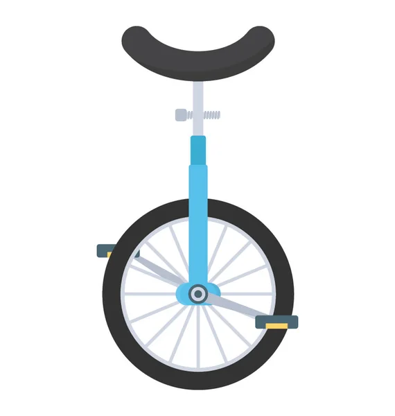 Tek Lastik Unicycle Sirk Hile Için — Stok Vektör
