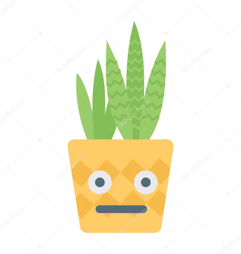 A cactus emoticon for decoration 
