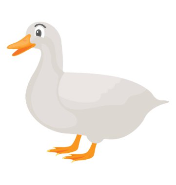 Beyaz renk sahip bir ördek çiftliği hayvandır 