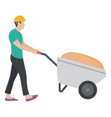 Bir kişi giyen şapka, işçi 