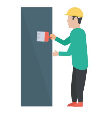 Kişi boyama duvar, duvar resmi simgesi