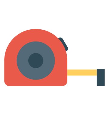 Teyp ölçme metre resmeden bir metre haddelenmiş 