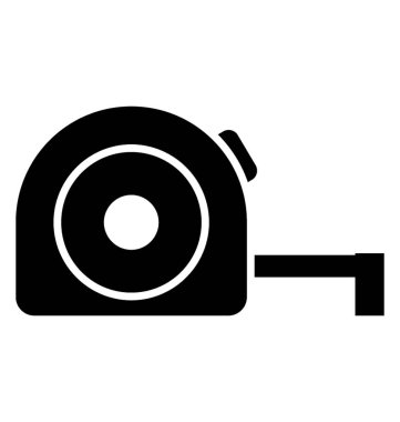 Teyp ölçme metre resmeden bir metre haddelenmiş 