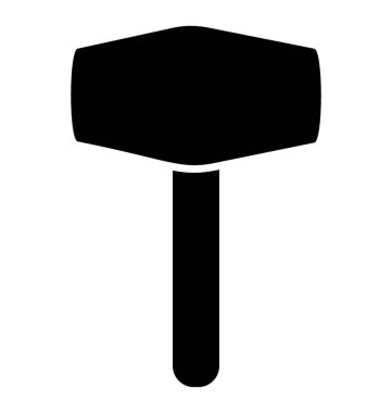 Onarım ve bakım için Sledge çekiç simgesi tasarımı 