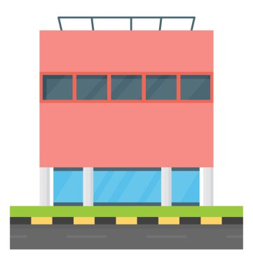 Renkli office bina simgesini