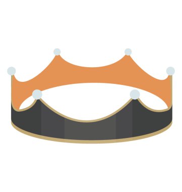 Taç düz renkli simge