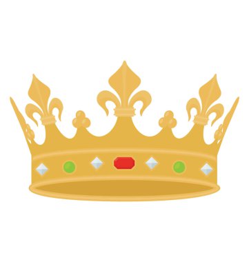 Taç düz renkli simge