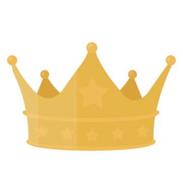 Taç düz renkli simge