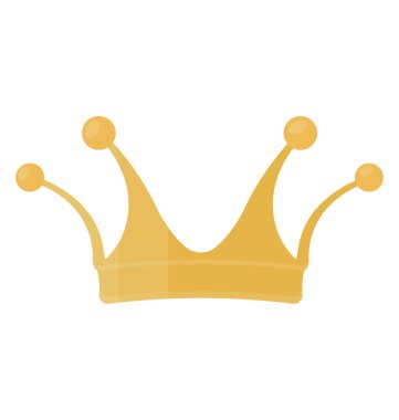 Taç düz renkli simge