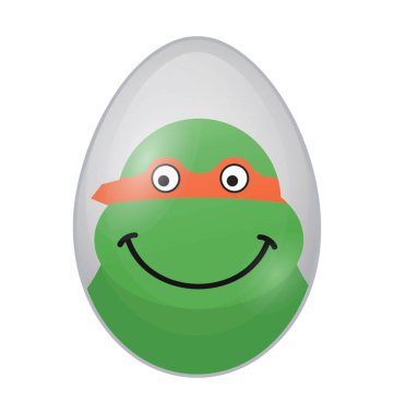 Paskalya yumurtası düz renkli simge