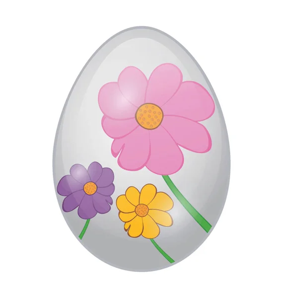 Easter Egg Flat Icon — Stock Vector