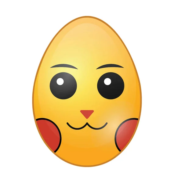 Икона Пасхального Яйца Плоского Цвета — стоковый вектор