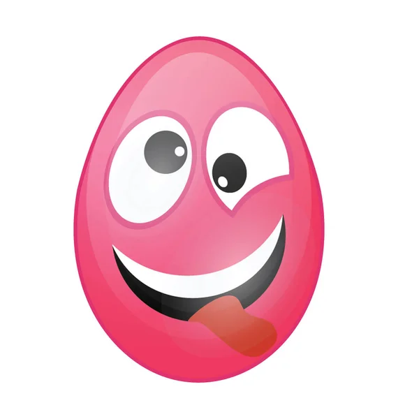 Paskalya Yumurtası Düz Renkli Simge — Stok Vektör