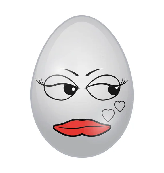 Paskalya Yumurtası Düz Renkli Simge — Stok Vektör