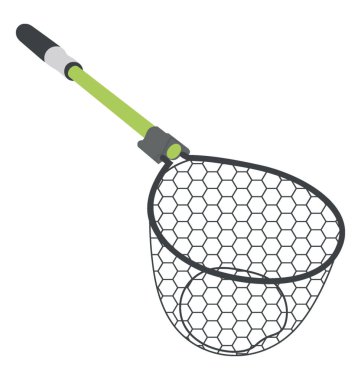 Balık ağı ahşap saplı 