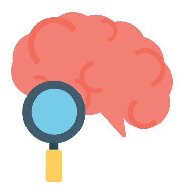 Ruh sağlığı kavramı için kontrol beyin üzerinde büyüteç