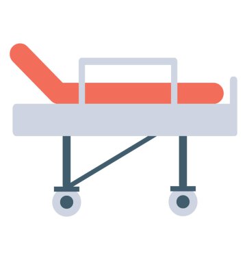 Hastalar, hareket etmek için kullanılan yatak sedye 