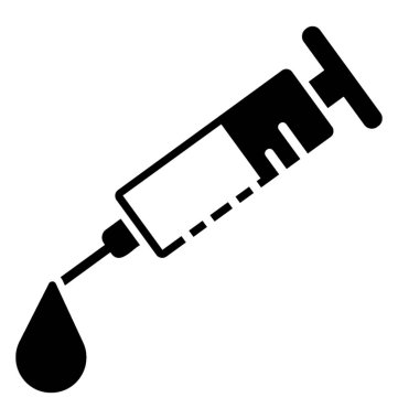 Bağış şırınganın izole simgesi tasarım