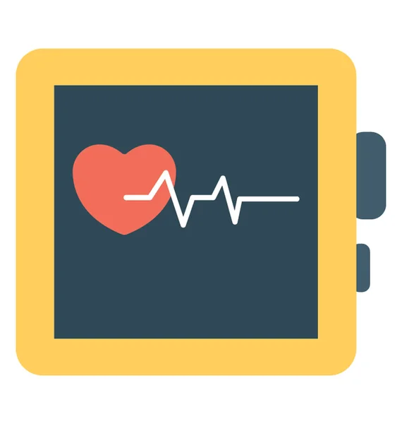 Медицинское Оборудование Контроля Сердцебиения Экг Машина — стоковый вектор