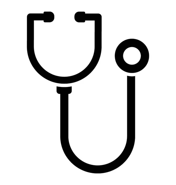 医者の道具や医療機器聴診器 — ストックベクタ
