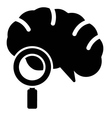 Ruh sağlığı kavramı için kontrol beyin üzerinde büyüteç