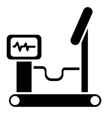 Simgesi tasarım koşu bandı stres testi