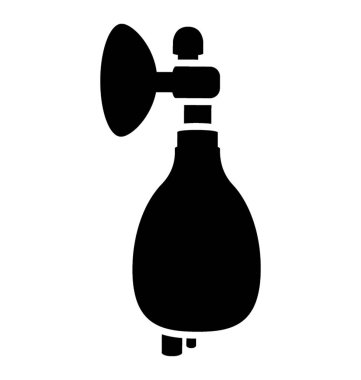 Göğüs pompası tasarımı beyaz arka plan üzerinde