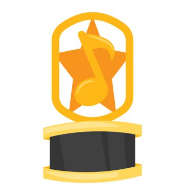 Yıldız simgesi tasarım müzik kupa